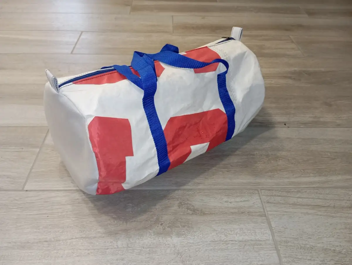 sac sport blanc rouge bleu