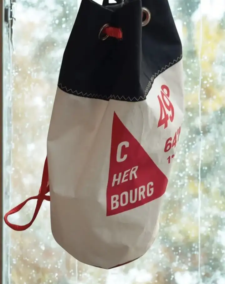 sac marin en voile de dériveur recyclée