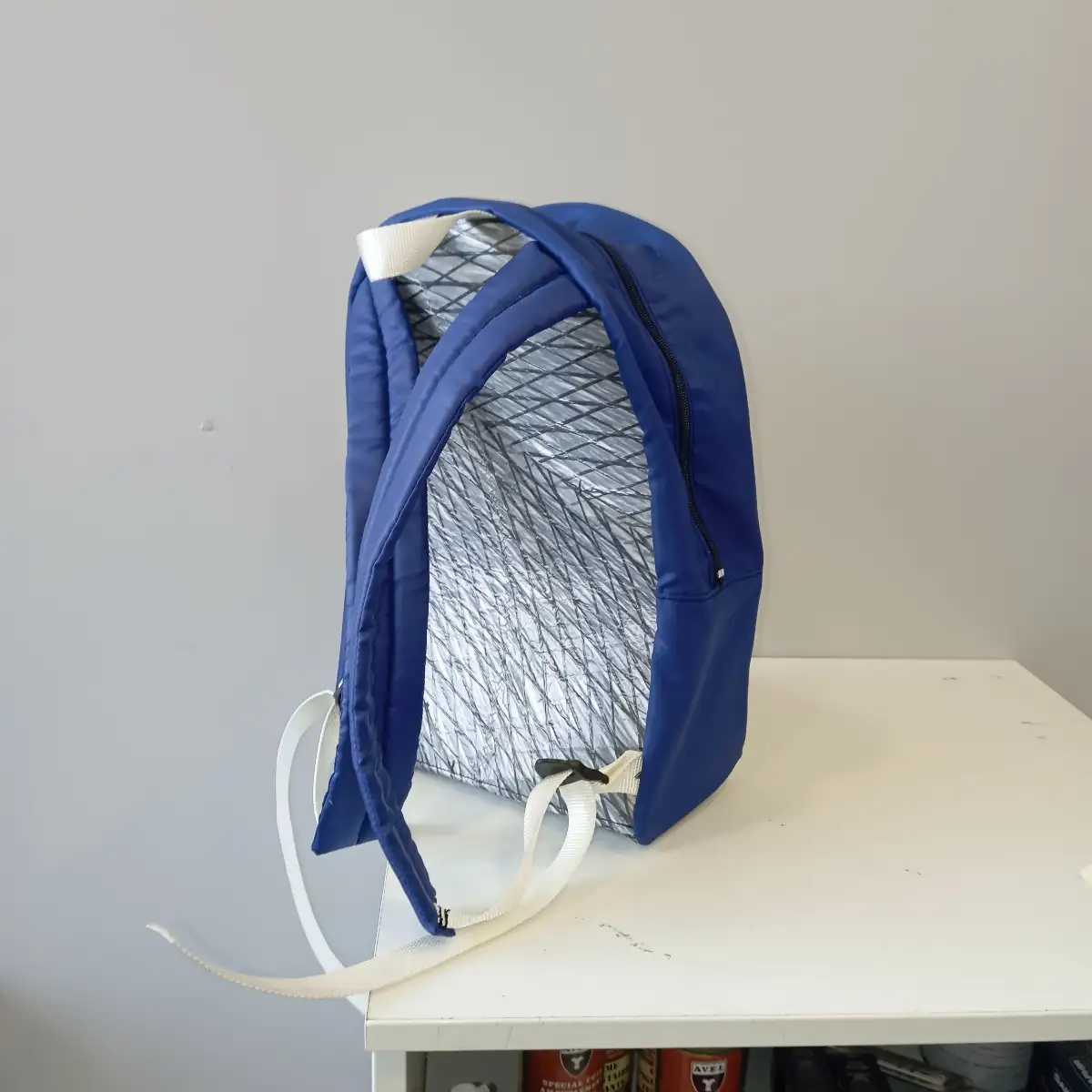 sac a dos voile et taud , bretelle  bleues