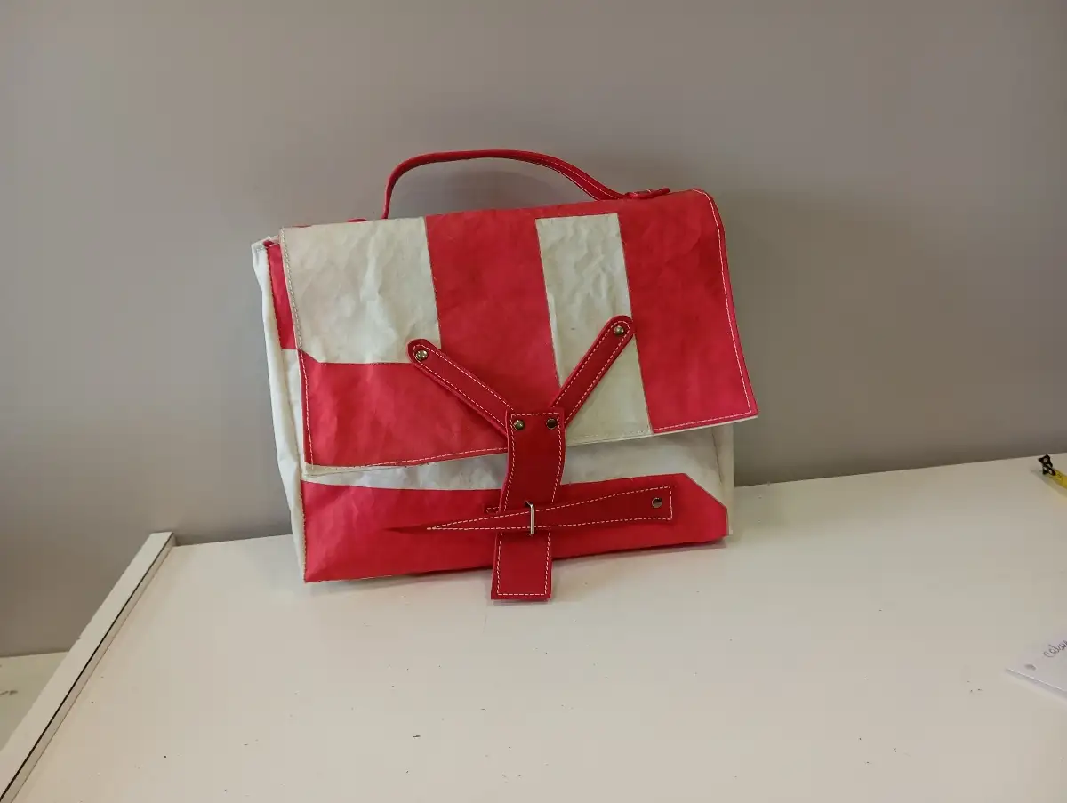 sac pochette voile recyclée