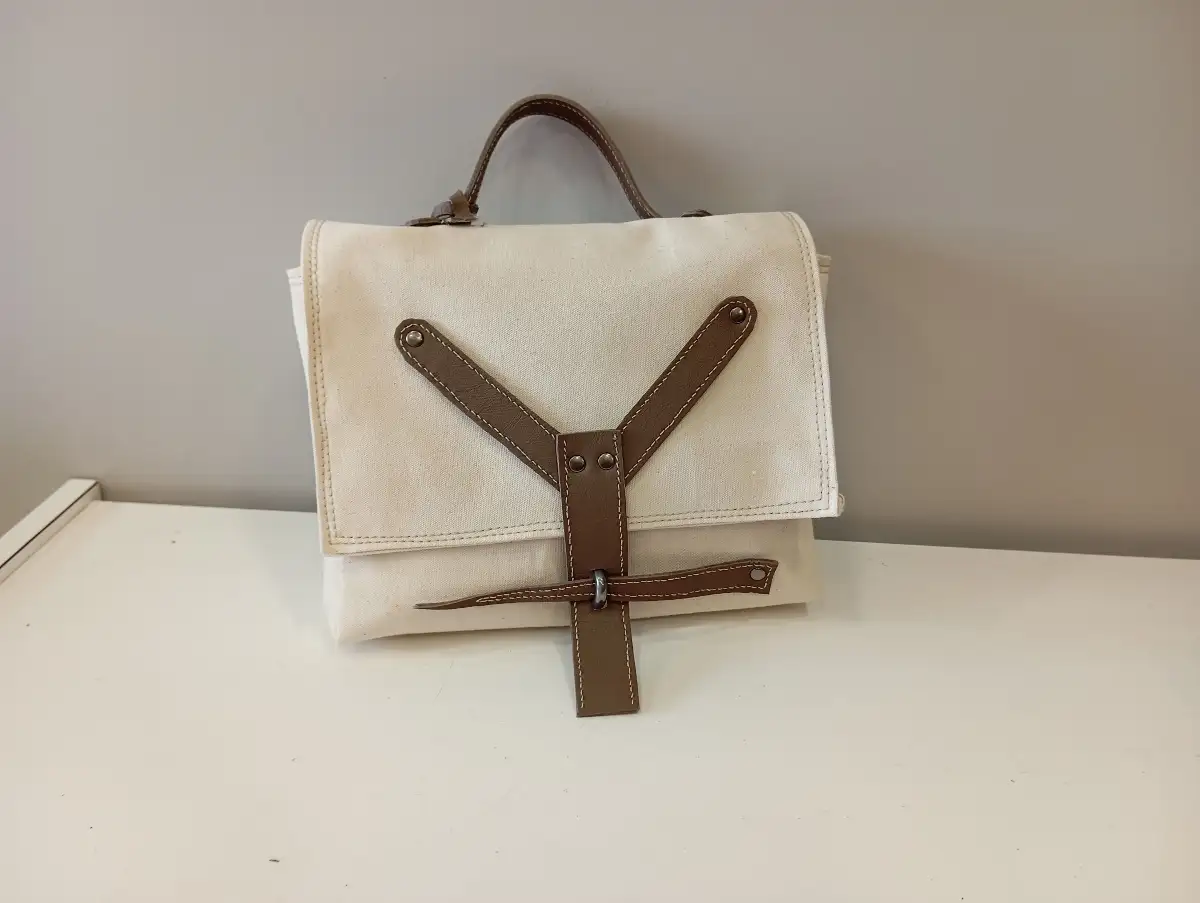 sac a main en toile et cuir