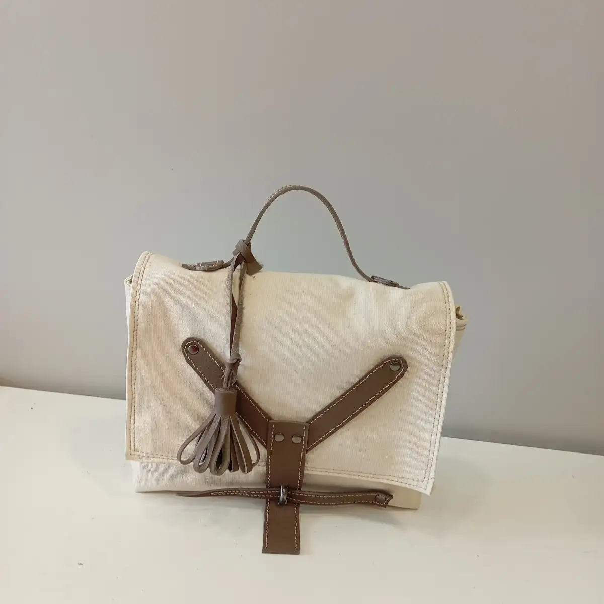 sac a main en toile et cuir