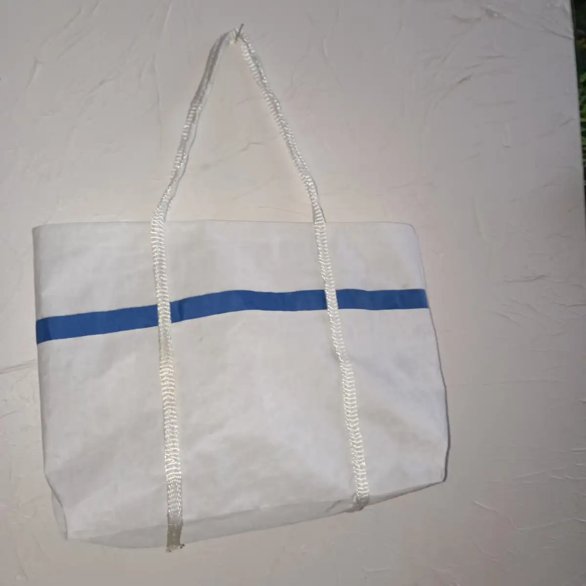 sac cabas 9 trai bleu voile recyclée