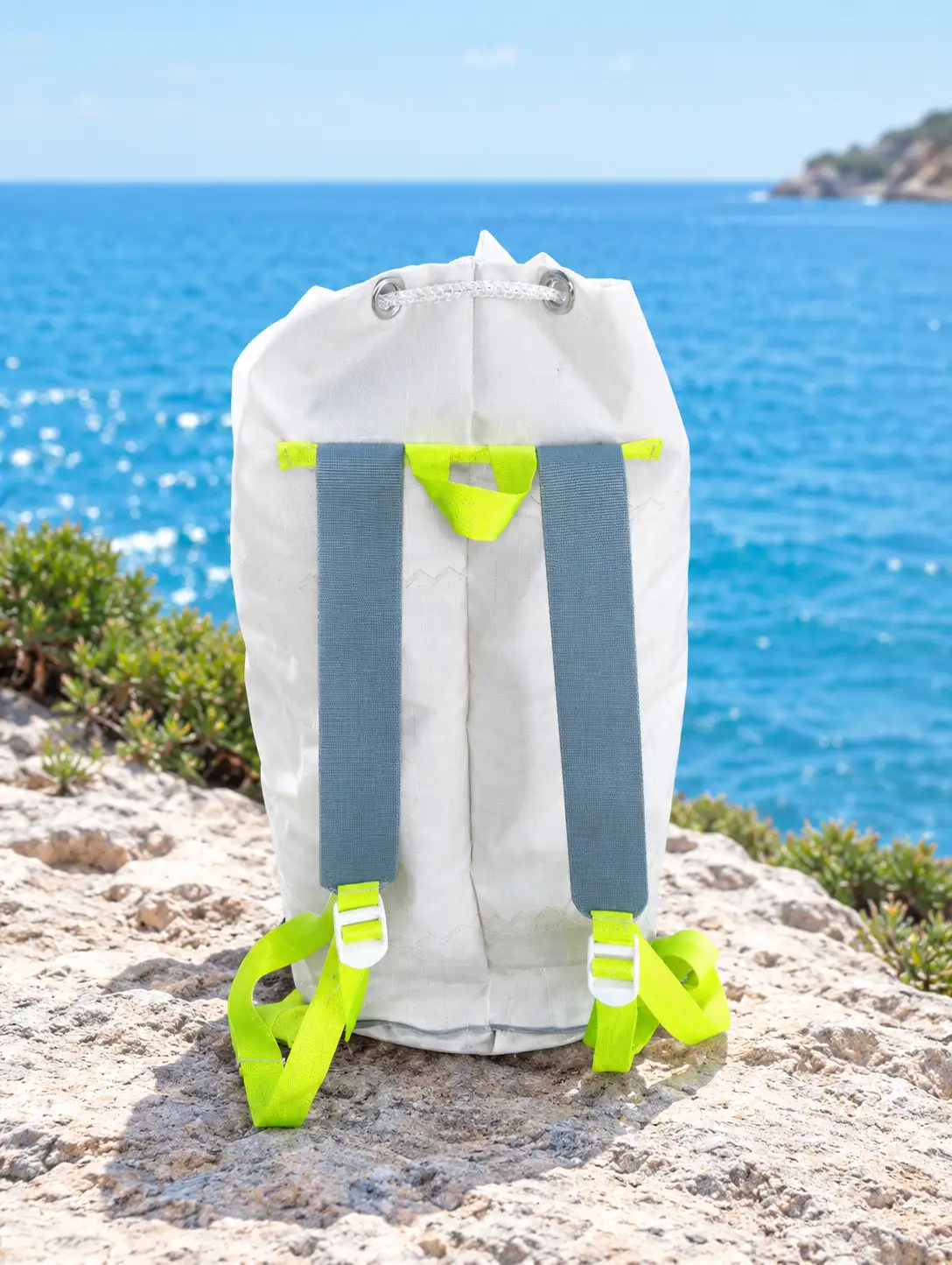 sac a dos baluchon marin en voile recyclée